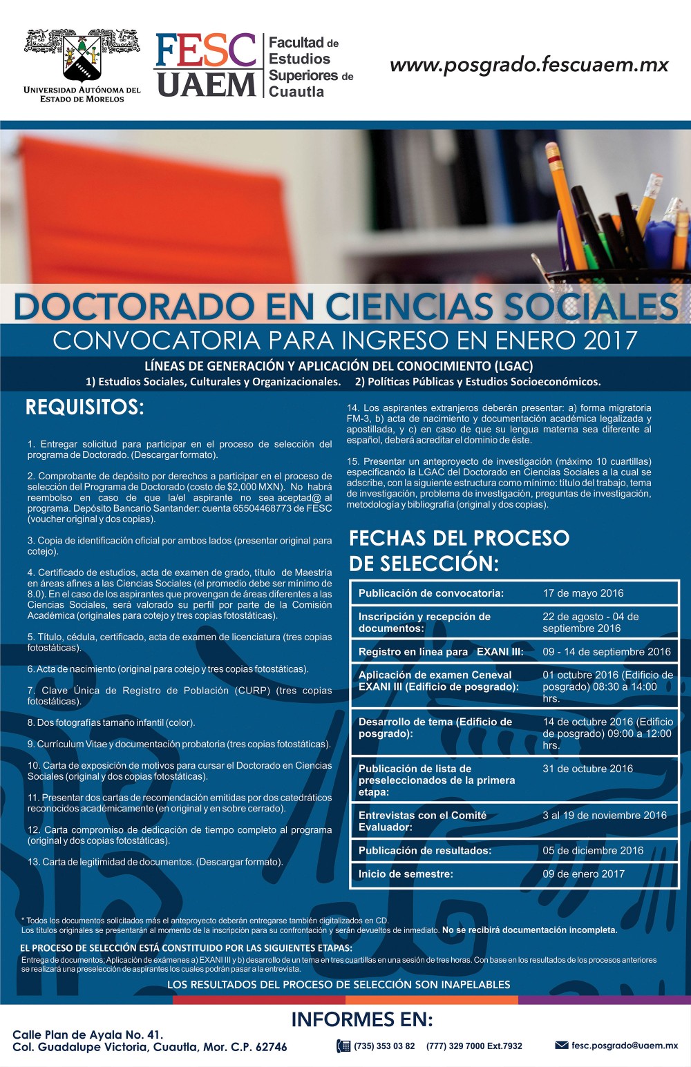 Doctorado En Ciencias Sociales - Universidad Autónoma Del Estado De Morelos