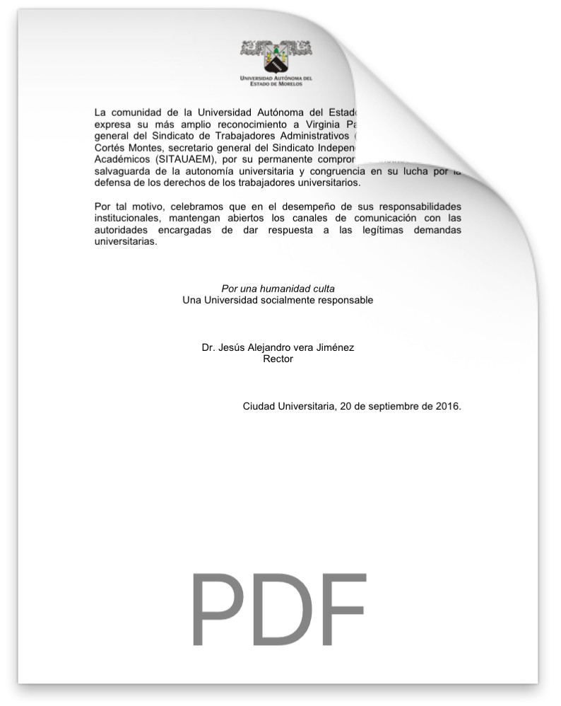 Reconoce UAEM a Sindicatos