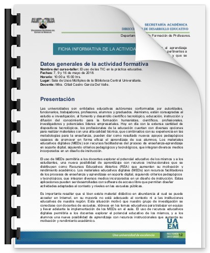El uso de las TIC en la práctica educativa
