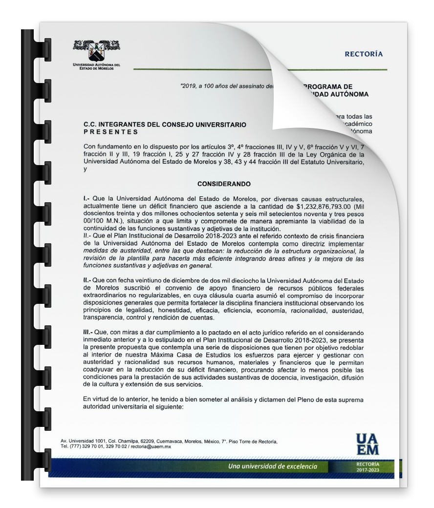 Programa de Austeridad UAEM