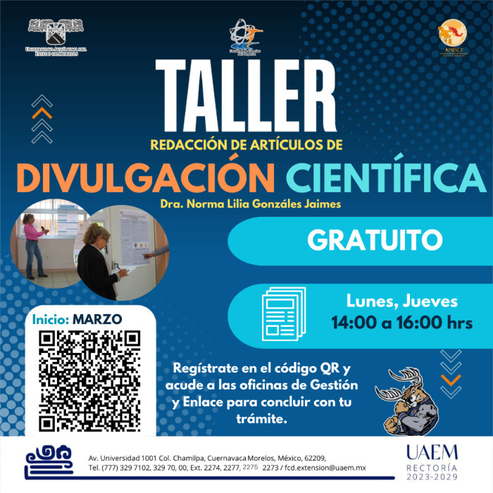 Taller: Redacción de Artículos de Divulgación Científica