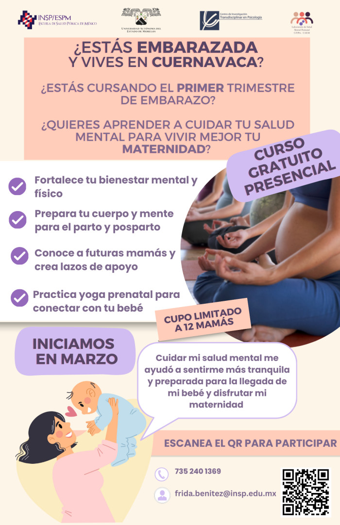 Curso gratuito presencial para embarazadas