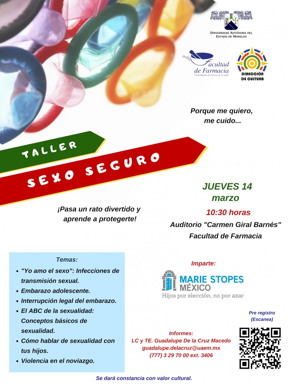 Taller de Sexo Seguro - Universidad Autónoma del Estado de Morelos