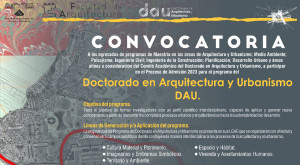 Doctorado en Arquitectura y Urbanismo 2023