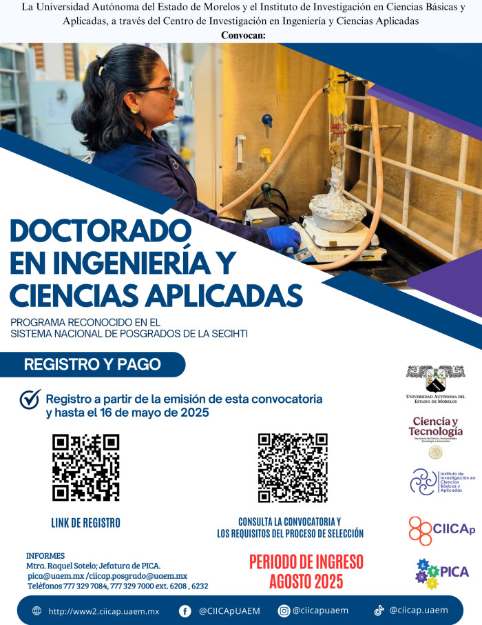 Doctorado en Ingeniería y Ciencias Aplicadas 2025