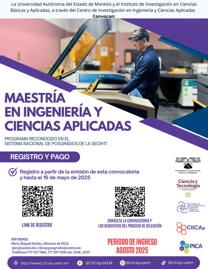 Maestría en Ingeniería y Ciencias Aplicadas 2025