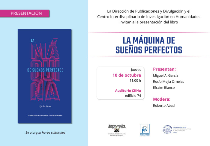 Presentación del libro: "La máquina de sueños perfectos"