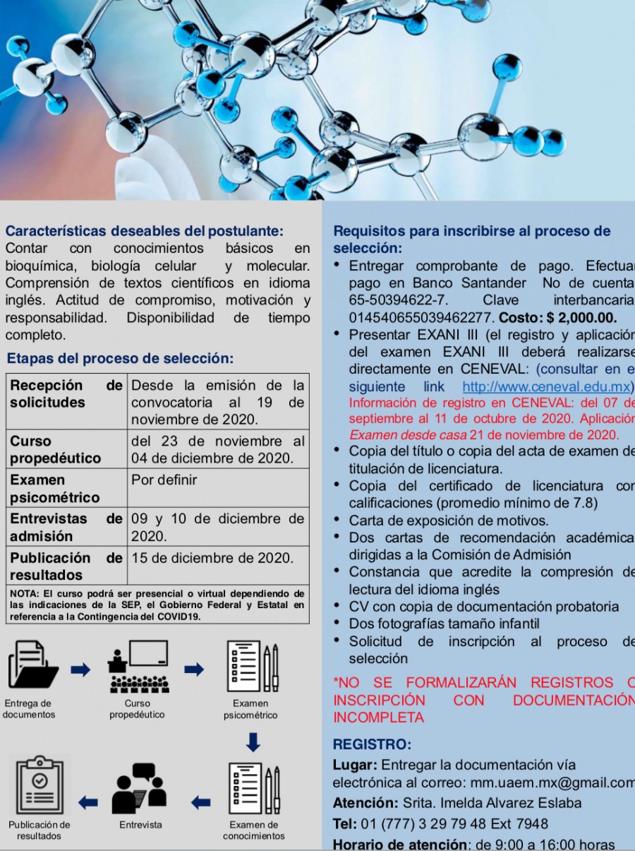 Maestría En Medicina Molecular 2021 1 Universidad Autónoma Del Estado De Morelos 9191